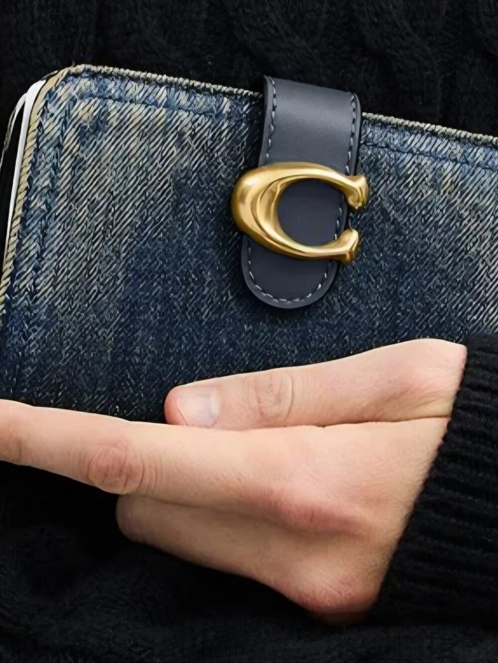 Coach Loved DENIM TABBY WALLET NWT